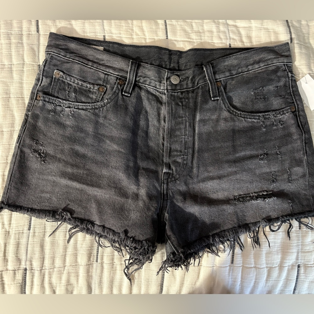 Levi's Black Denim Women's Jean Shorts